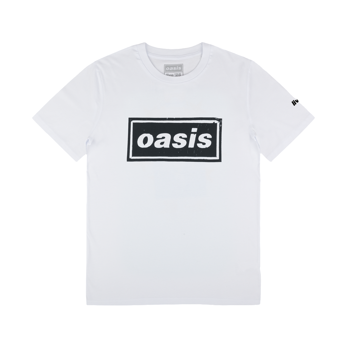 - Oasis Live '25 Stencil Logo T-Shirt White