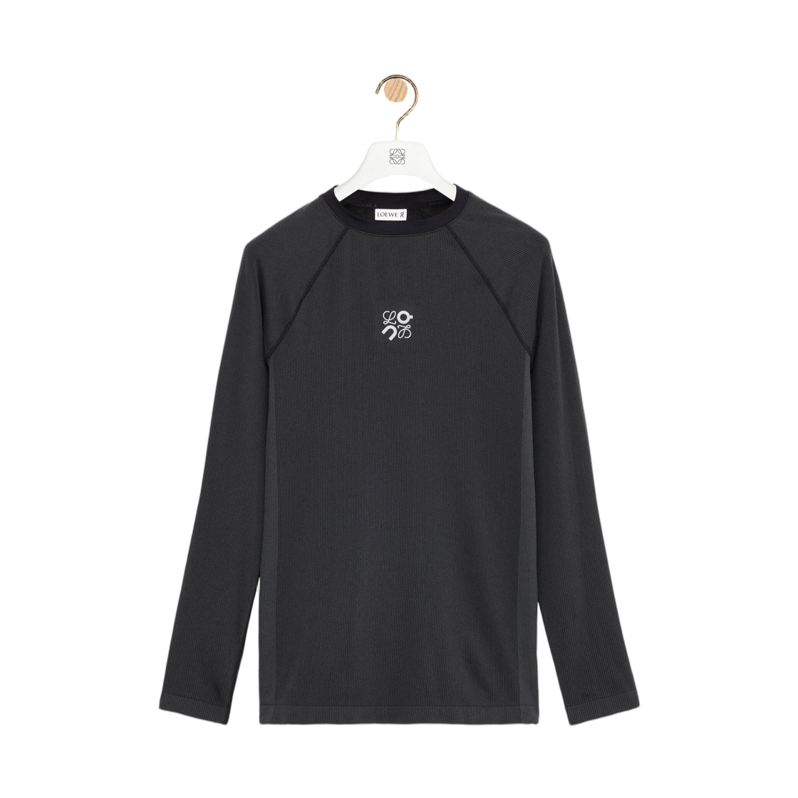 로에베 x 온 러닝 롱 슬리브 탑 테크니컬 저지 블랙(Loewe x On Running Long Sleeve Top In Technical Jersey Black)
