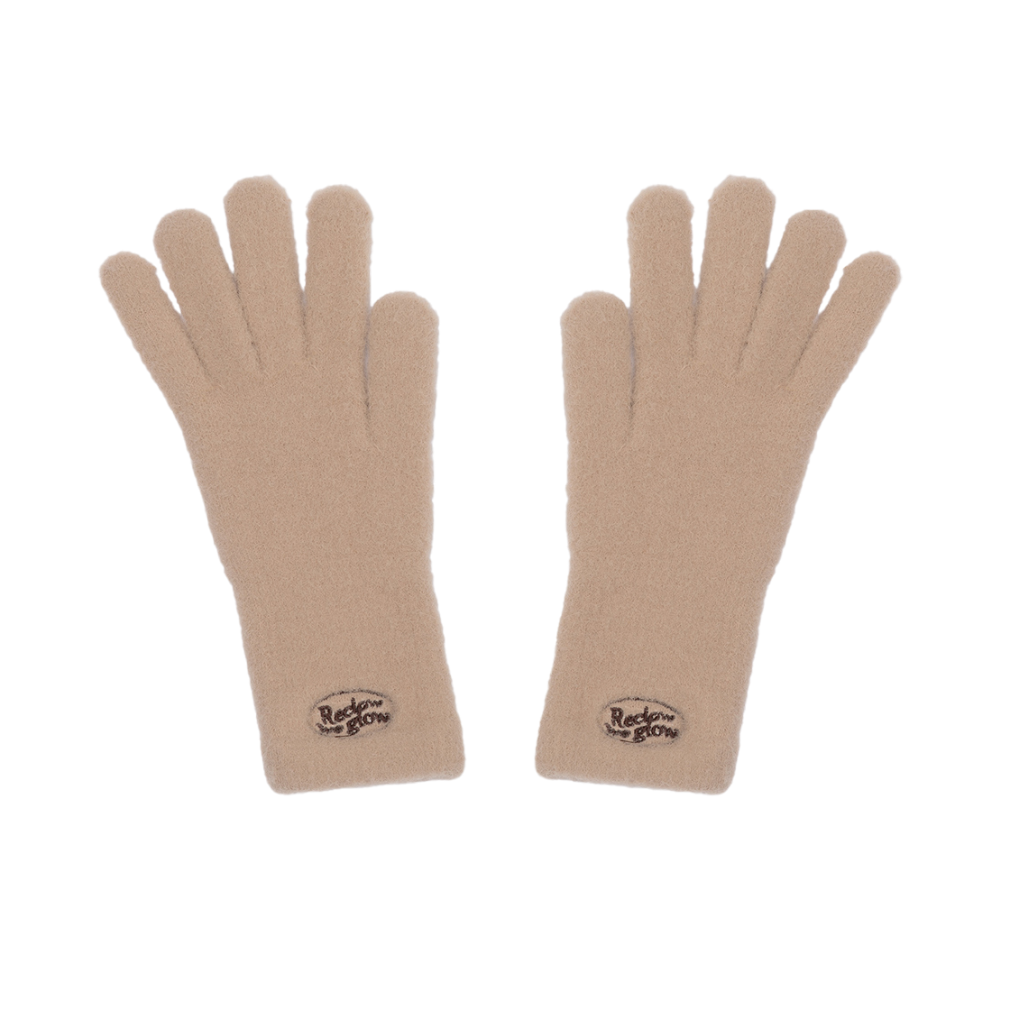 리끌로우 플러피 로고 장갑 베이지(RECLOW Fluffy Logo Glove Beige) - 2