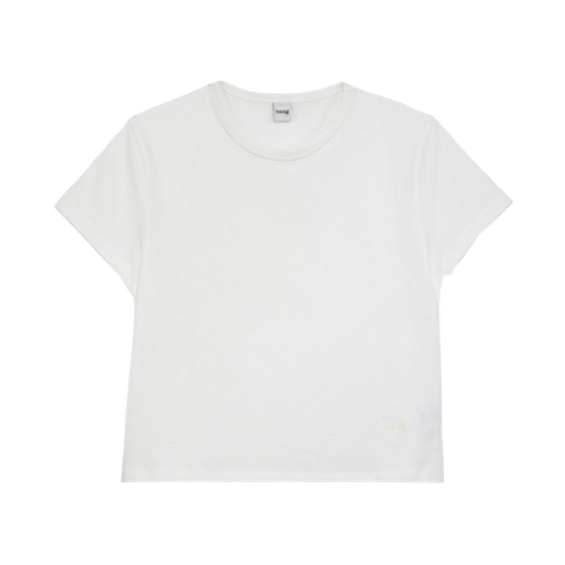 (W) 헤이그 어 레귤러 티셔츠 화이트((W) Haag A Regular T-Shirt White)