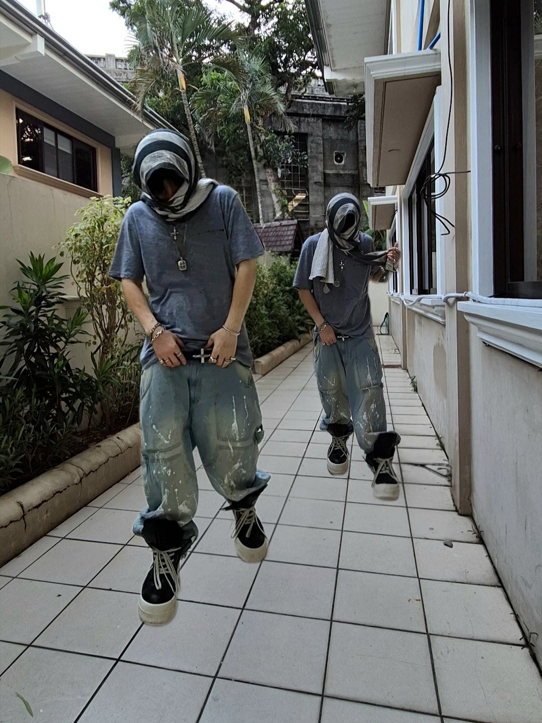 Wapworks Work Double Knee Carpenter Pants Oldmillblue, Rick Owens Concordians Mega Bumper Geobasket 착용 스타일 - 2