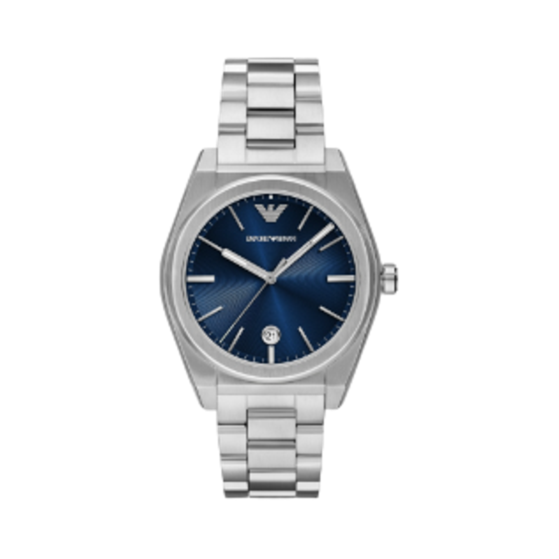 AR11620 Emporio Armani Quartz Three-Hand Date 41mm Stainless Steel Blue Silver