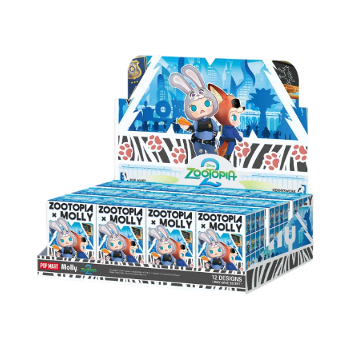 - Pop Mart Molly x Zootopia Co-Branded Series Figures Sealed Case (12 Blind Boxes)