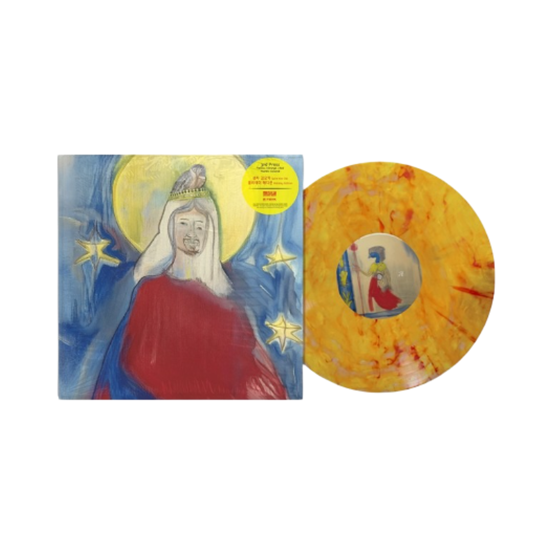 김오키 정규 16집 성자 김오키 홀리데이 에디션 써드 프레싱 LP 옐로우 레드 오렌지 마블(Kimoki 16th Album Saint Kimoki Holiday Edition 3rd Pressing LP Yellow Red Orange Marbled) - 1