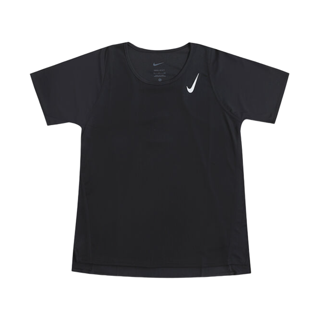 DD5928-010 (W) Nike Dri-Fit Race Short Sleeve Running Top Black - Asia