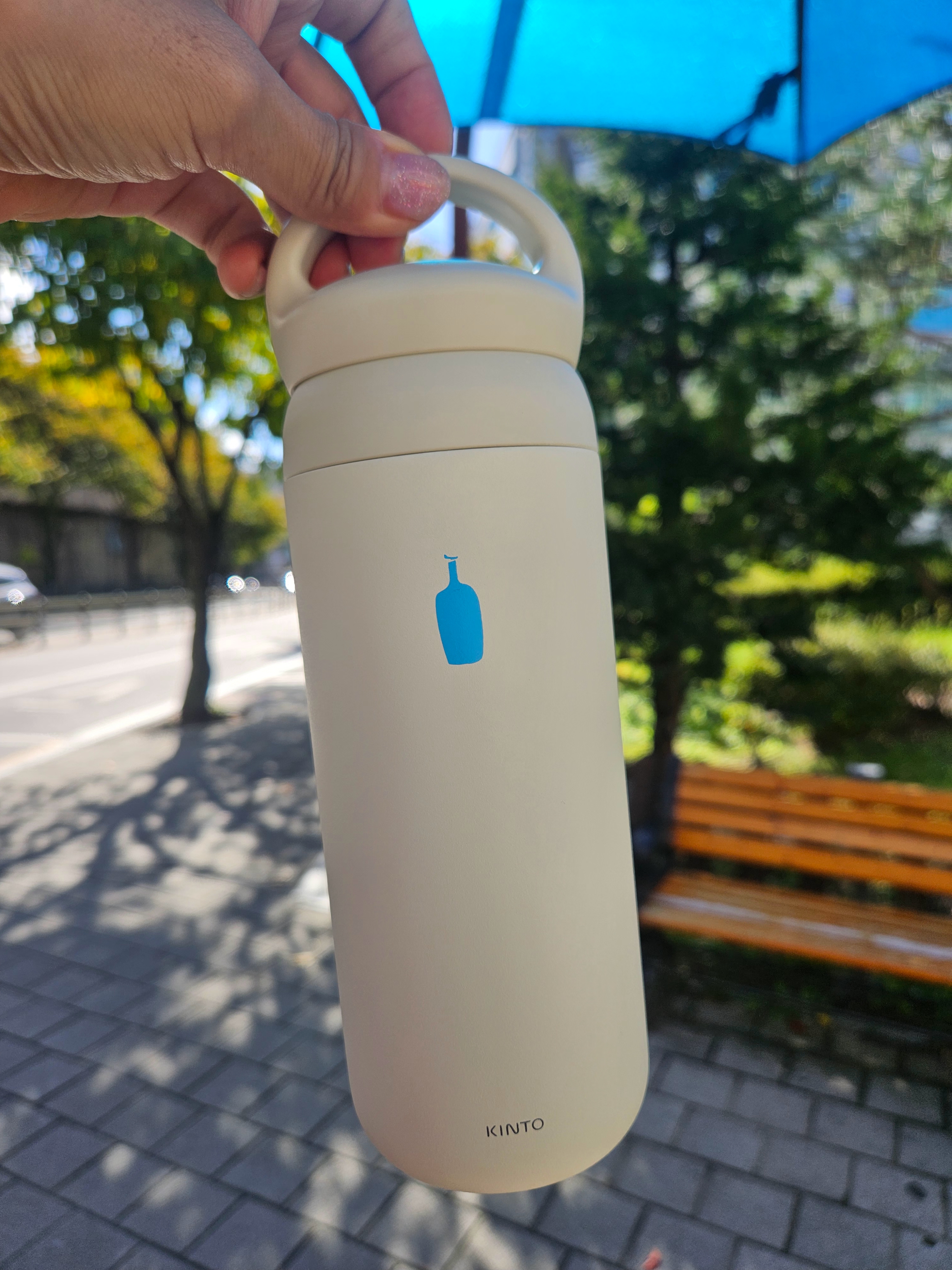 Human Made x Blue Bottle Coffee Day Off Tumbler White 착용 스타일 - 1