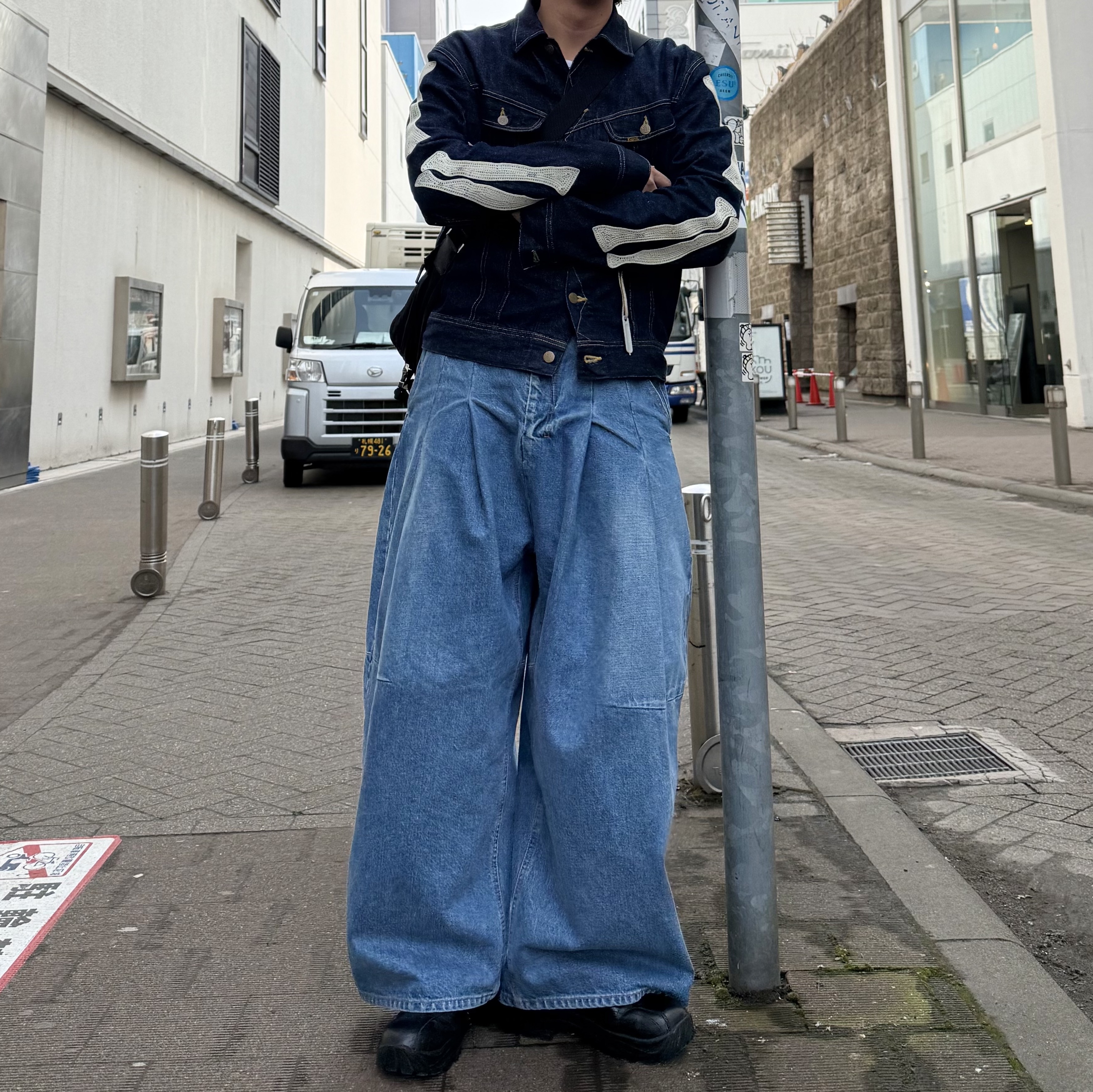 Kapital 11.5 oz. Denim Mexican Tuxedo Westerner Bone Jacket Indigo 착용 스타일