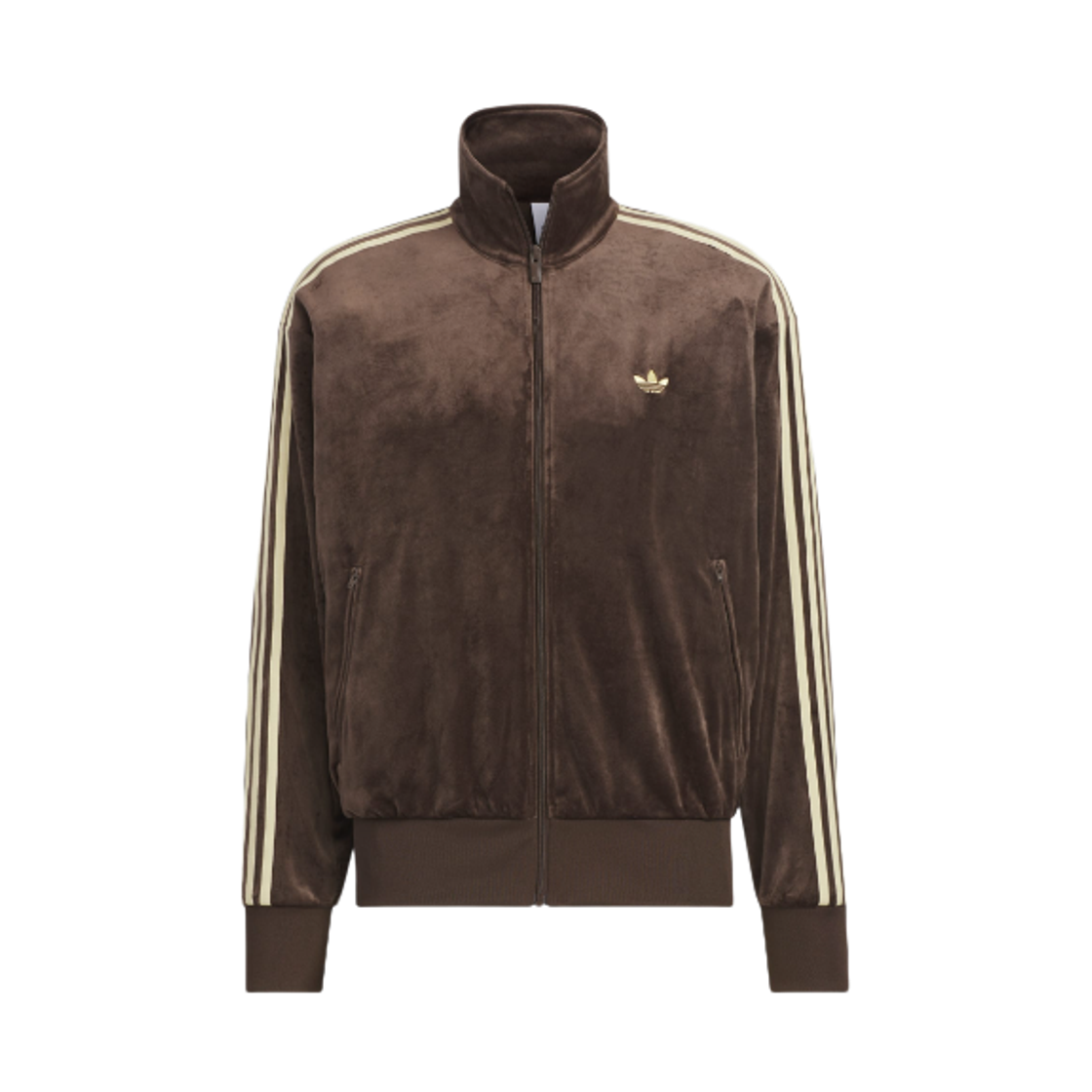 KD9373 Adidas Firebird Velour Track Top Dark Brown - KR Sizing