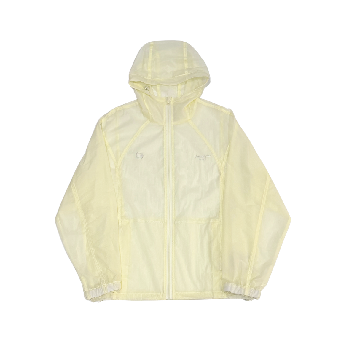 언더마이카 무.143 콤비 베이직 라이트 윈드 브레이커 옐로우