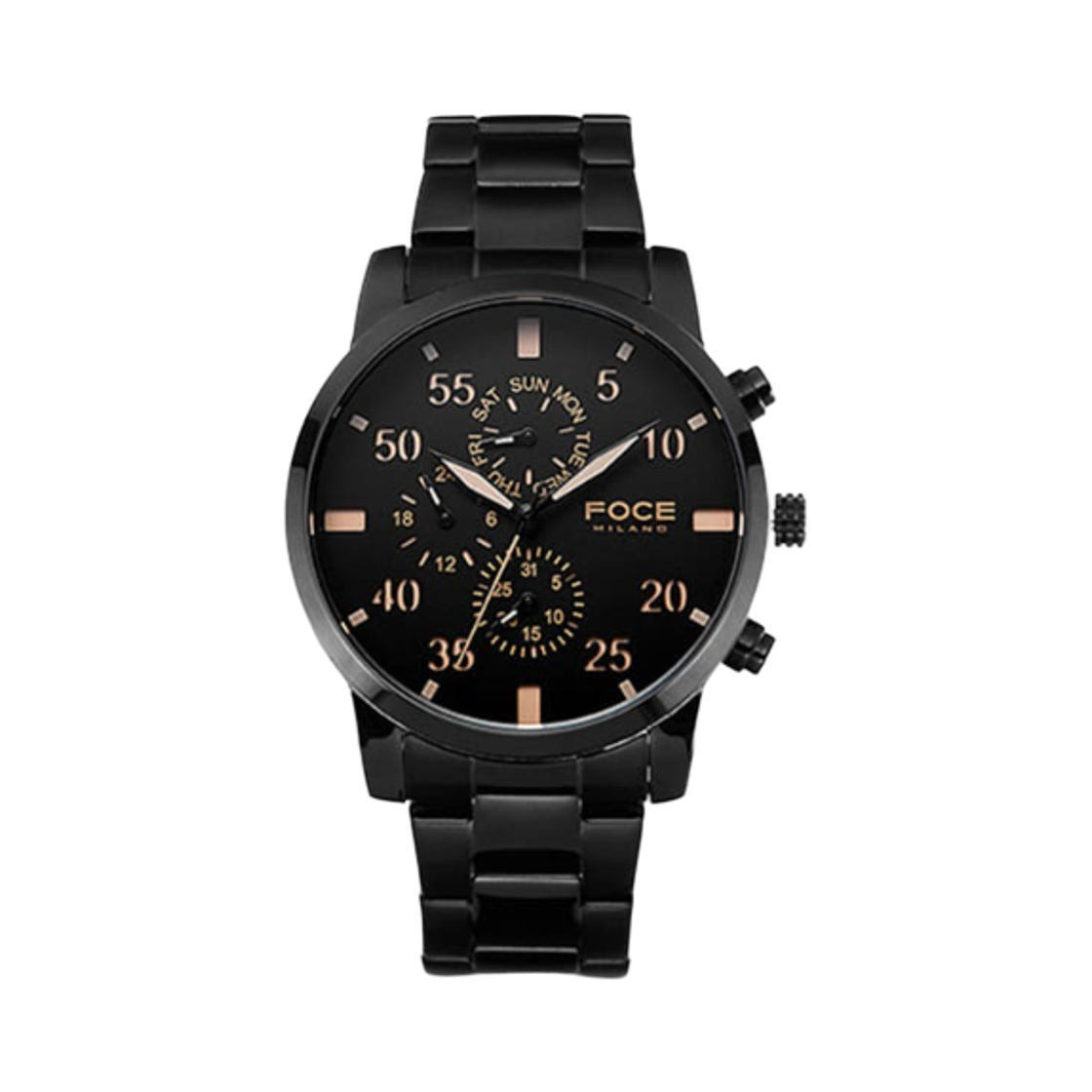 FM1502B3 Foce 44mm Metal Watch Black