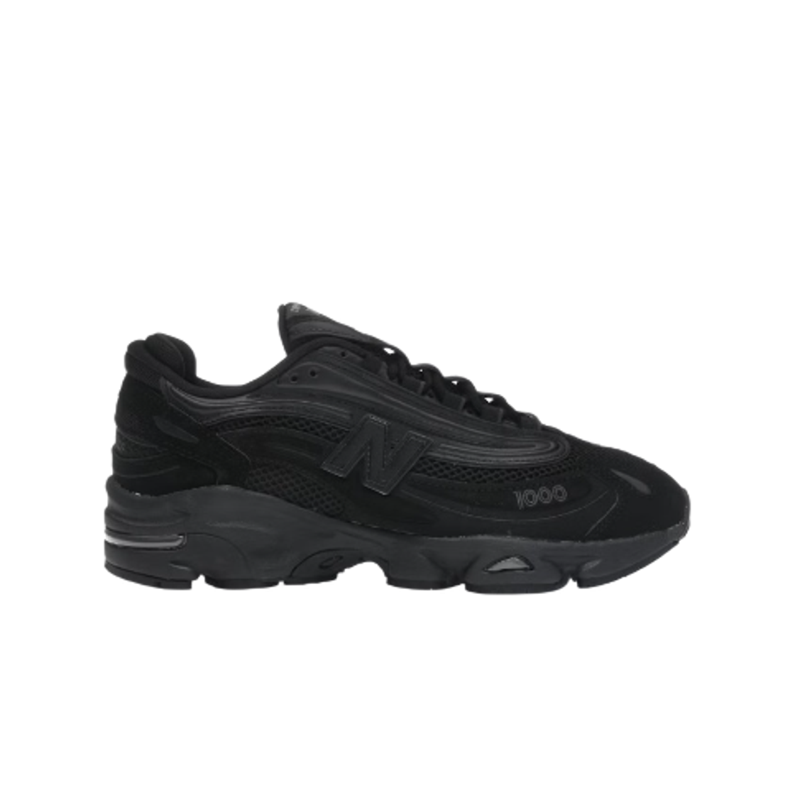 뉴발란스 1000 블랙 블랙 시멘트 - D 스탠다드(New Balance 1000 Black Black Cement - D Standard) - 1
