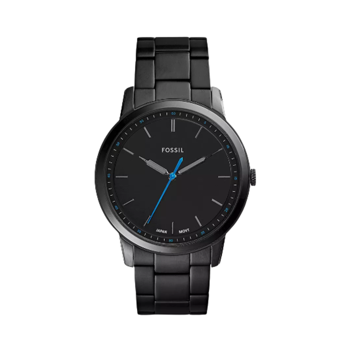 파슬 미니멀리스트 슬림 쿼츠 쓰리핸드 44mm 스테인리스 스틸 블랙(Fossil Minimalist Slim Quartz Three-Hand 44mm Stainless Steel Black) - 1