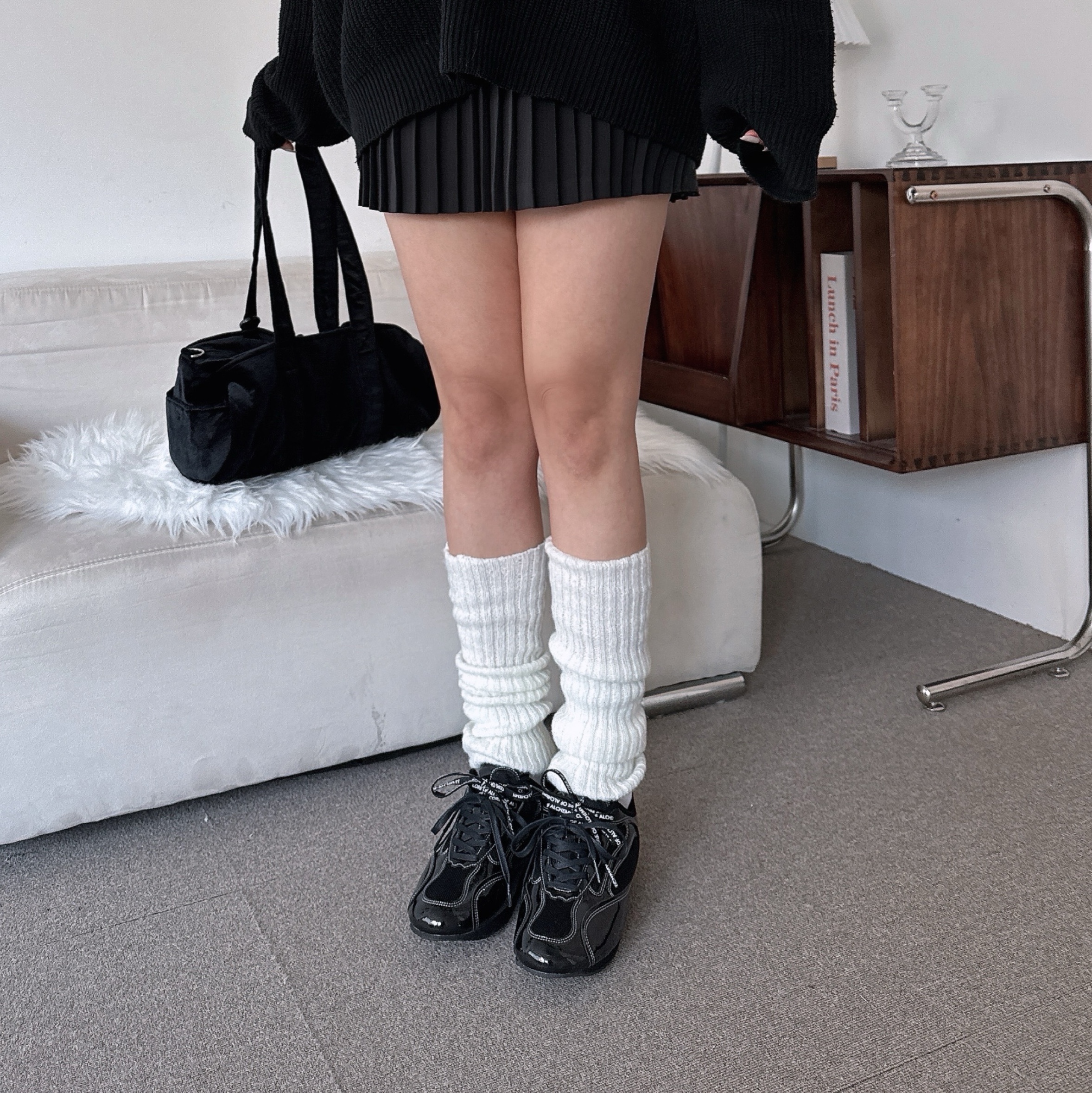 COREOFALCHEMY Runner Challenger Street Shoes Black 착용 스타일 - 4