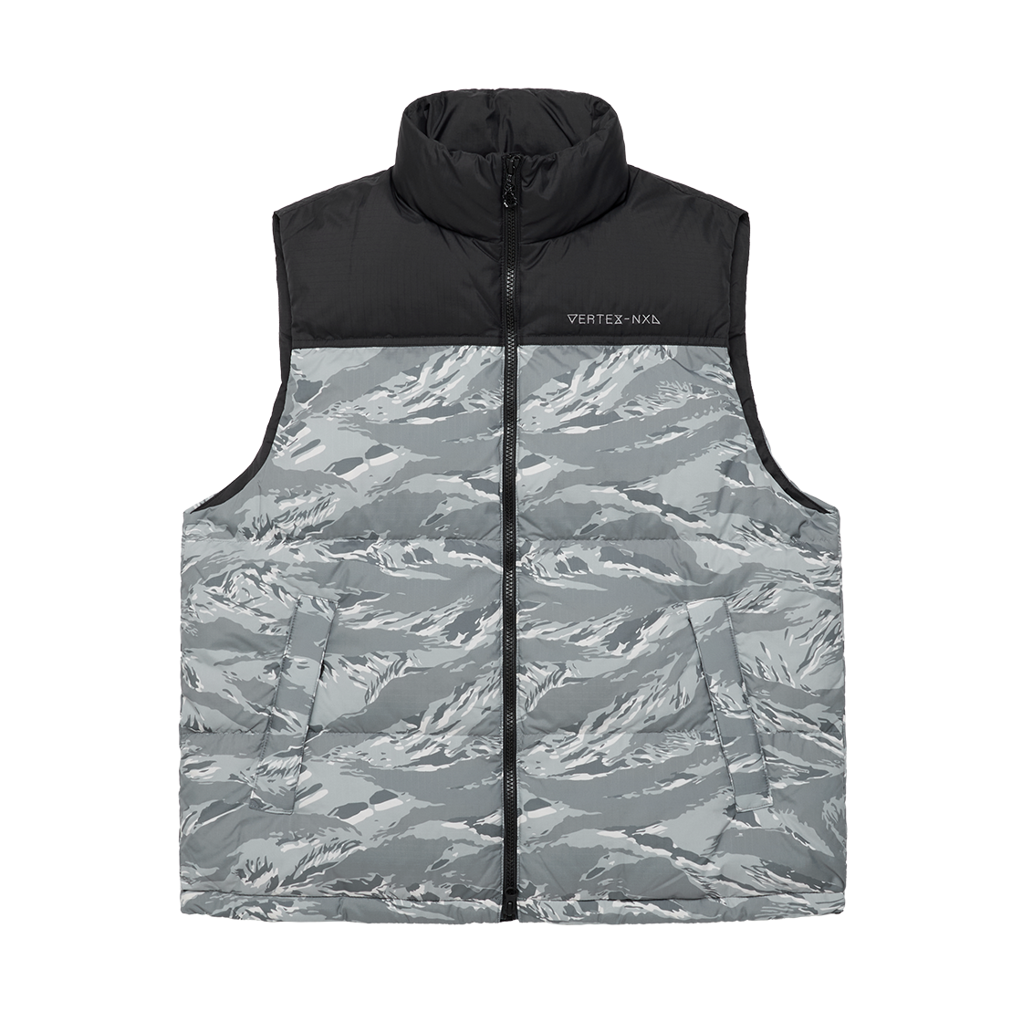 NVTE34410 Dimito VTX Down Vest Tiger Grey Camo