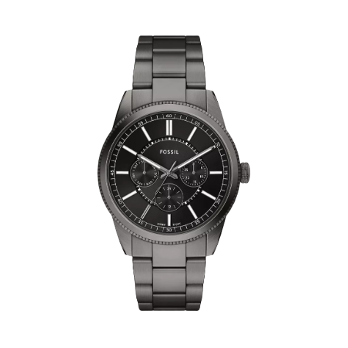 FS6136 Fossil Pearson Quartz Multifunction 42mm Stainless Steel Black Gunmetal