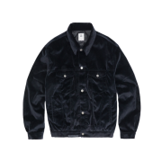 Polyteru Velour Trucker Jacket Black