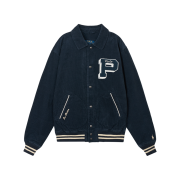 [20% 적립] Polo Ralph Lauren Corduroy Letter Jacket Aviator Navy - 25FW