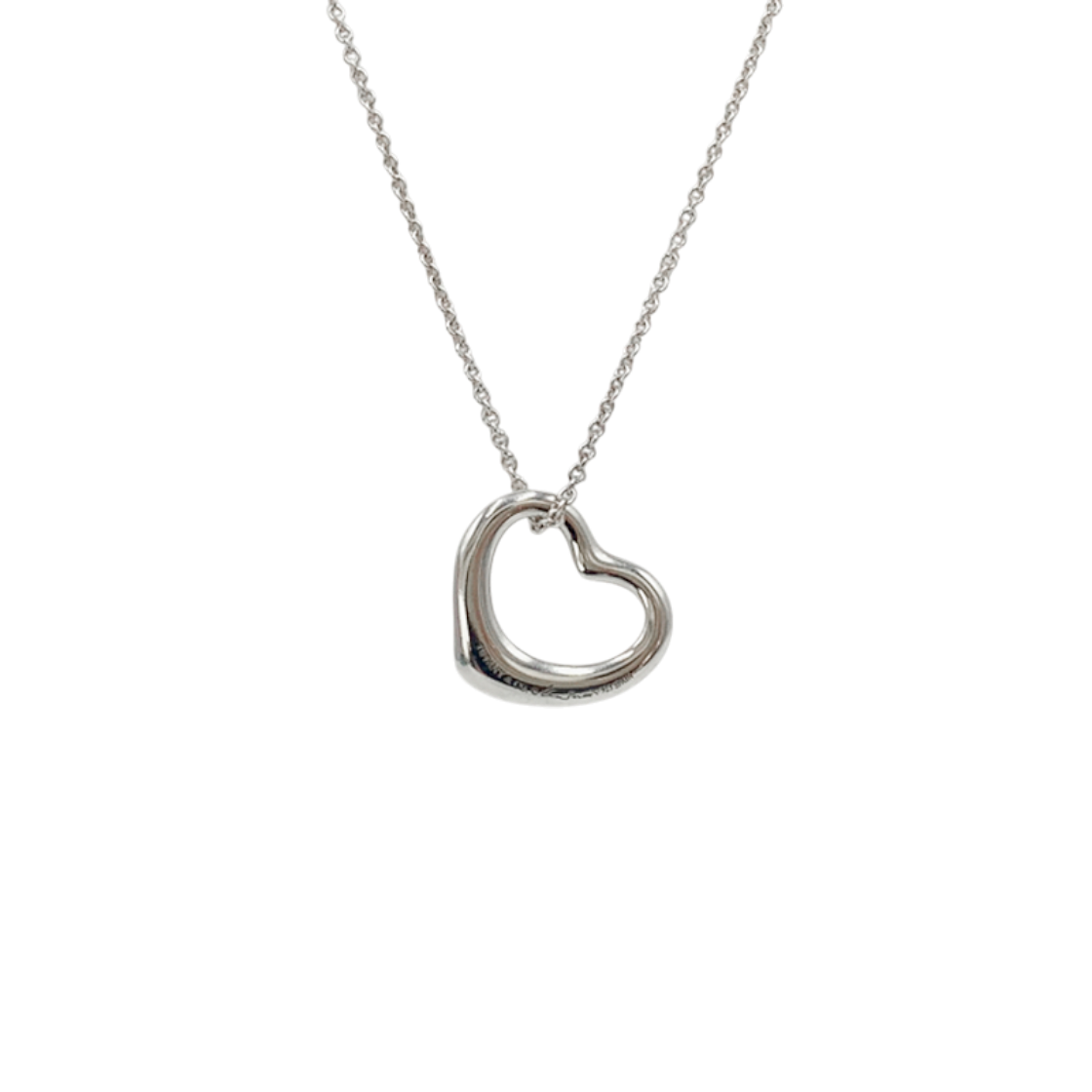 티파니앤코 엘사 퍼레티 오픈 하트 22mm 목걸이 풀구성 No. 58(Tiffany & Co Elsa Peretti Open Heart 22mm Necklace Full Set No. 58) - 1