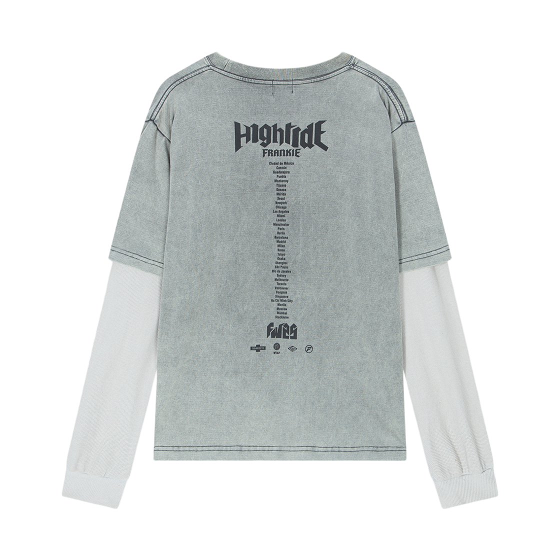 하이타이드 프랭키 프랭키 언더그라운드 레이어드 티 그레이(HIGHTIDE FRANKIE Frankie Underground Layered Tee Gray) - 2