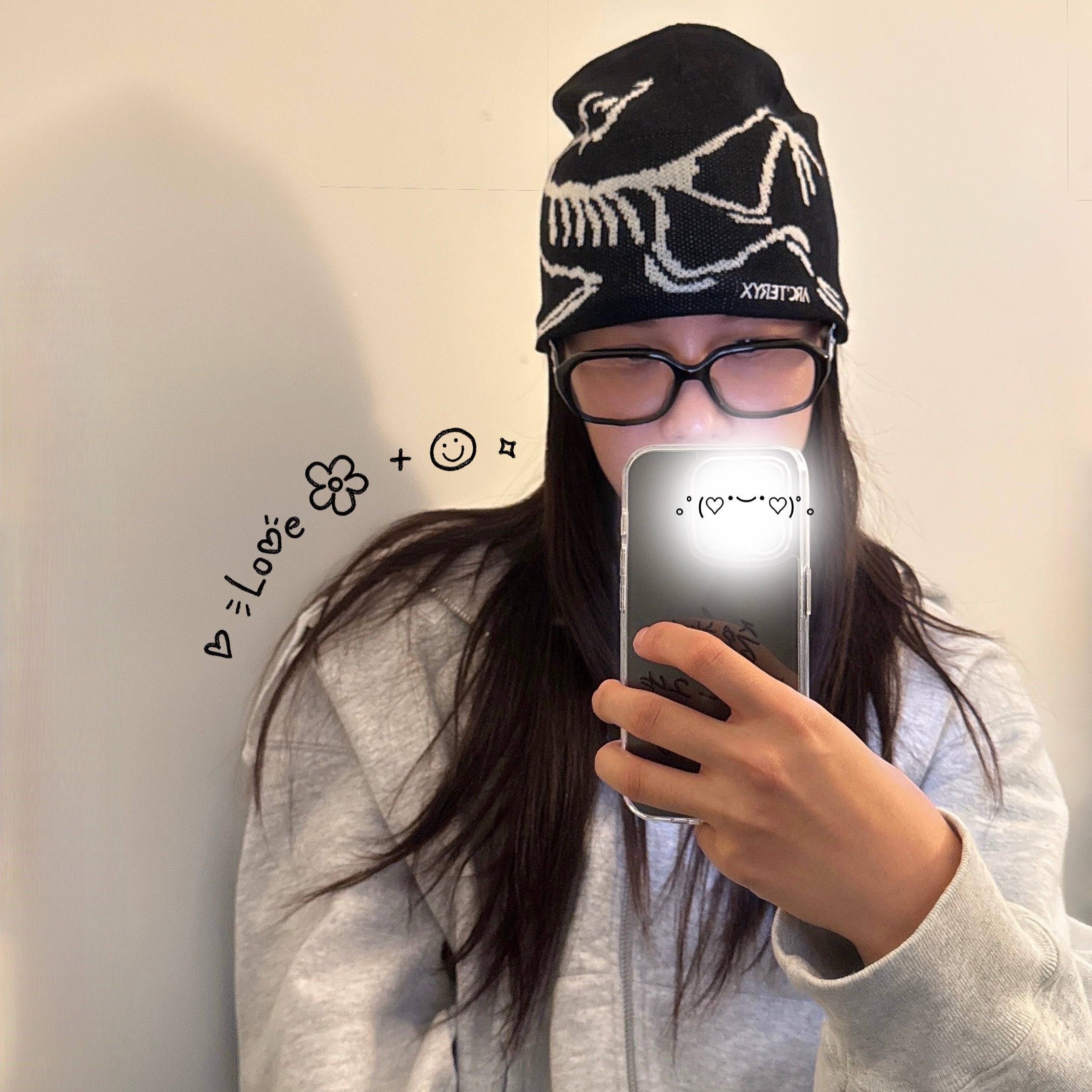 Arc'teryx Bird Head Toque Orca, Supreme S Logo Zip Up Hooded Sweatshirt Ash Grey - 24FW 착용 스타일