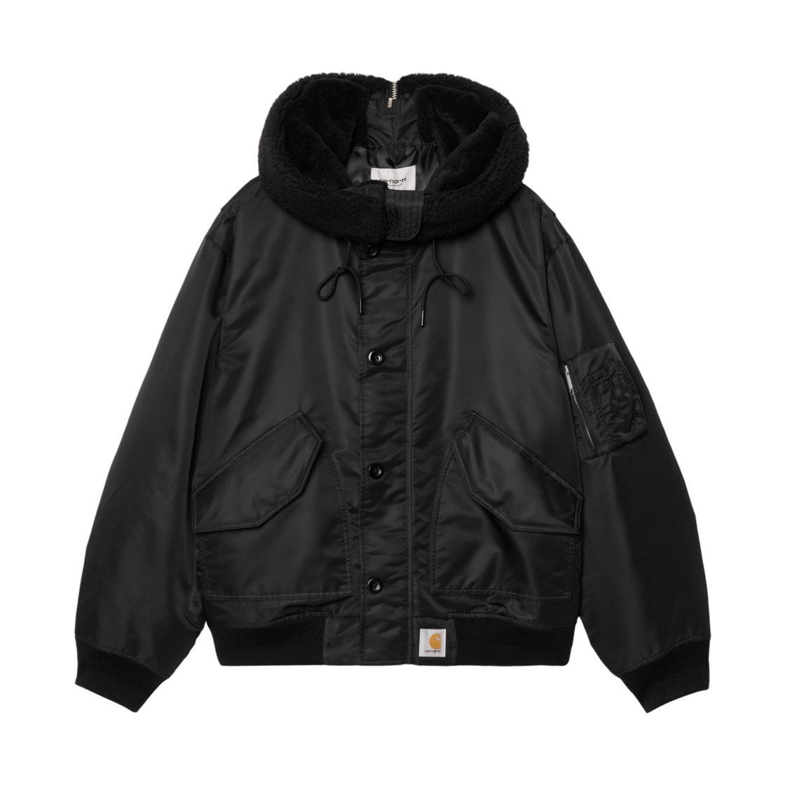I035309-00E-XX Carhartt WIP Hd Oltera Bomber Black