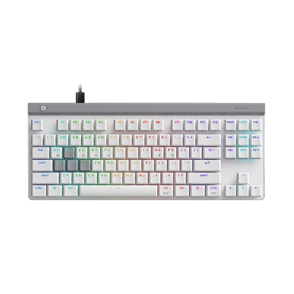 로지텍코리아 공식 G515 RAPID TKL 유선 게이밍 키보드 화이트(Logitech Korea Official G515 RAPID TKL Wired Gaming Keyboard White)