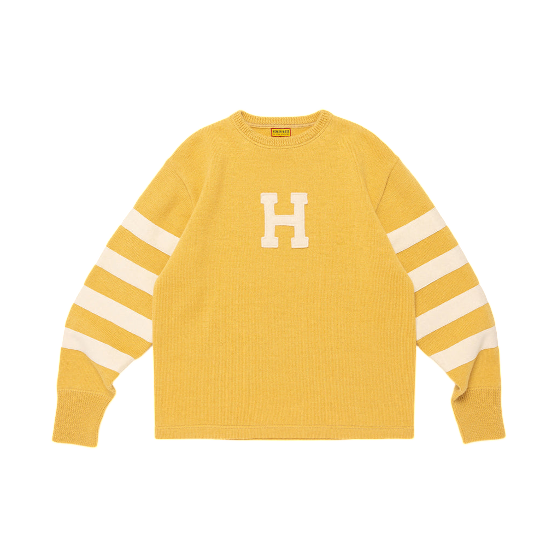 HM30CS007 Human Made Sports Knit Sweater Yellow