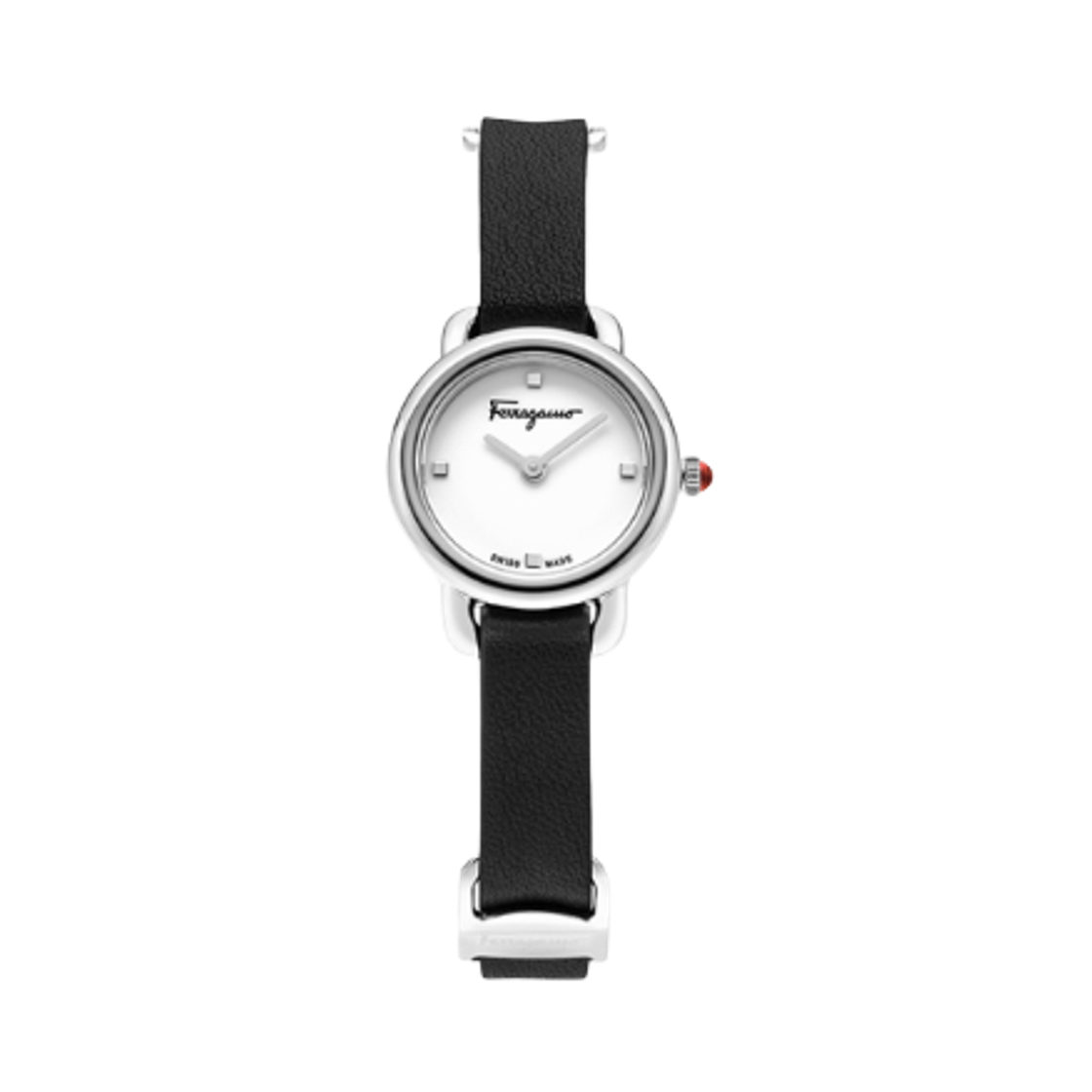 (W) 페라가모 바리나 쿼츠 22.5mm 블랙((W) Ferragamo Varina Quartz 22.5mm Black)