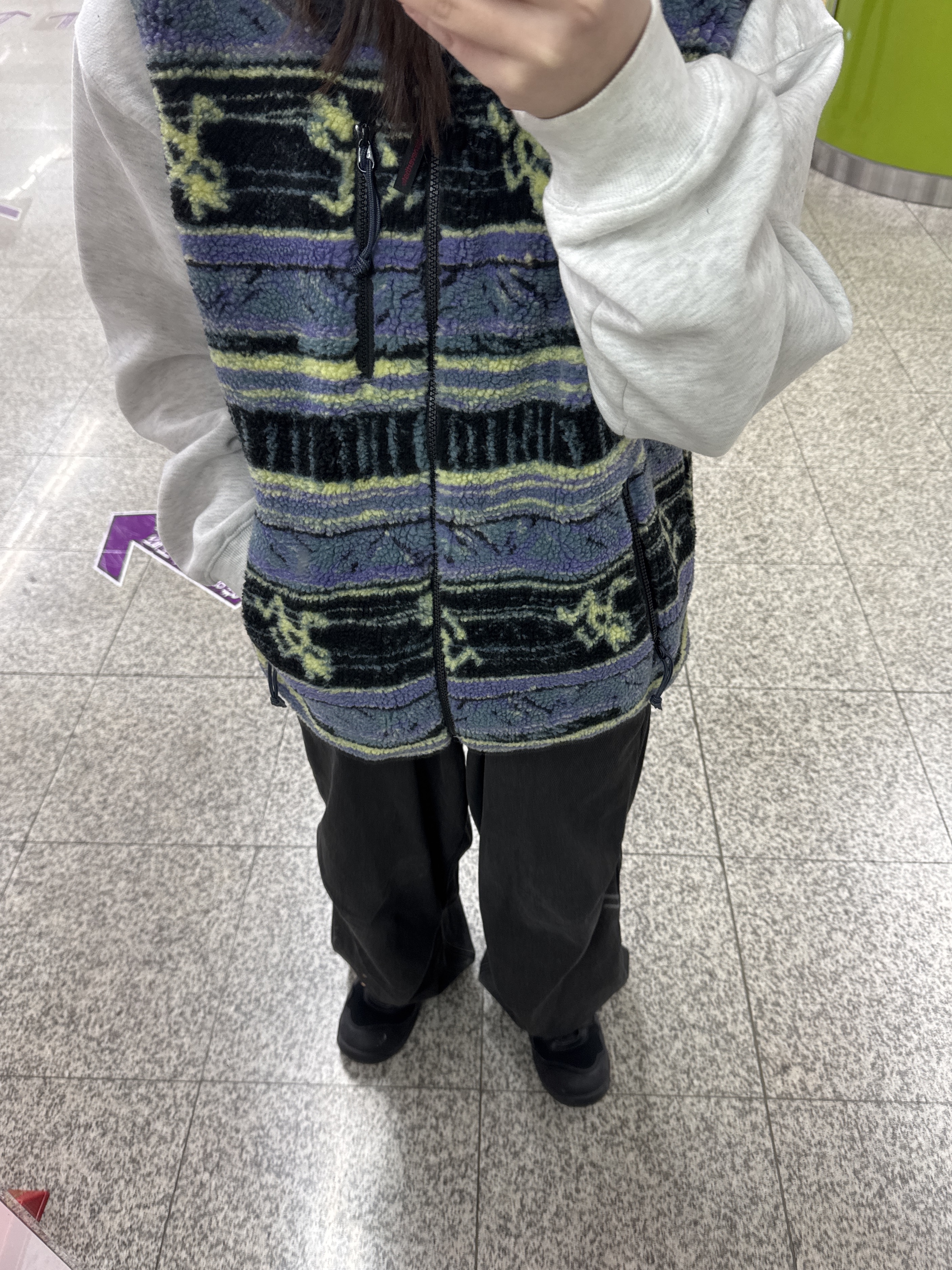 Thisisneverthat x Gramicci Reversible Fleece Vest Multi, Stussy 8 Ball Hoodie Ash Heather - 21SS 착용 스타일