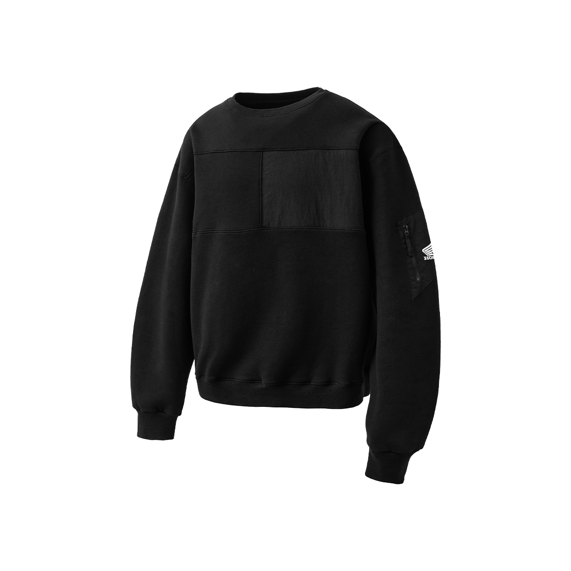 HFW1CR331ABK Honda H-Tech Color Block Crewneck Black