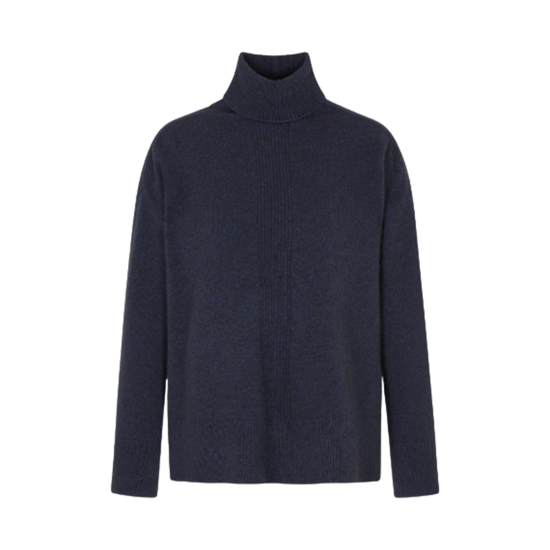 EW001260AF19918UB092 (W) Emporio Armani Rollneck Jumper in A Yak Wool Blend Blue