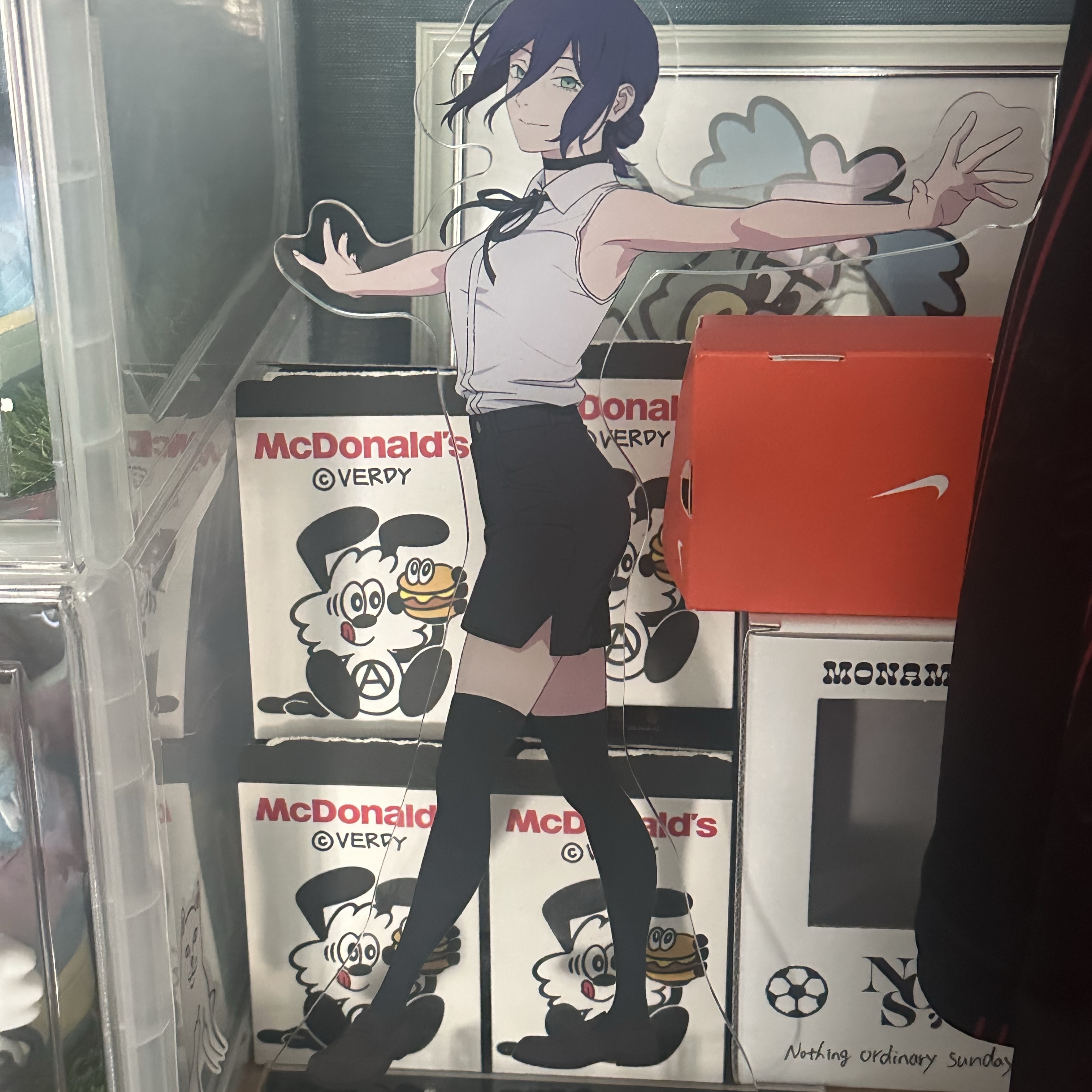 Geeks Rule x Chainsaw Man The Movie: Reze Arc 15 Silkscreen Printing T-Shirt Ver. 1 Black 착용 스타일 - 4