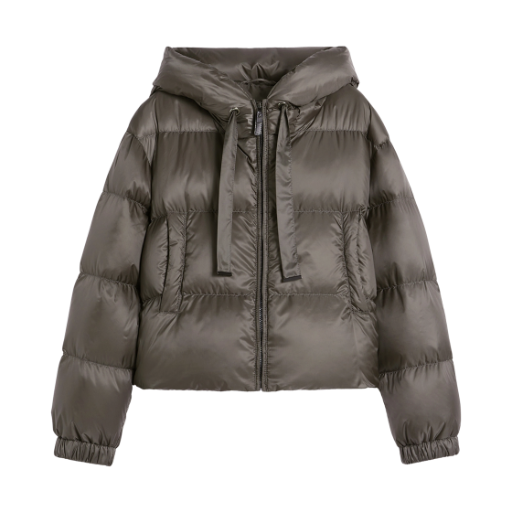 (W) 막스마라 더 큐브 세이에 발수 다운 자켓 미디움 그레이((W) Max Mara The Cube Seie Water-Repellent Down Jacket Medium Grey)