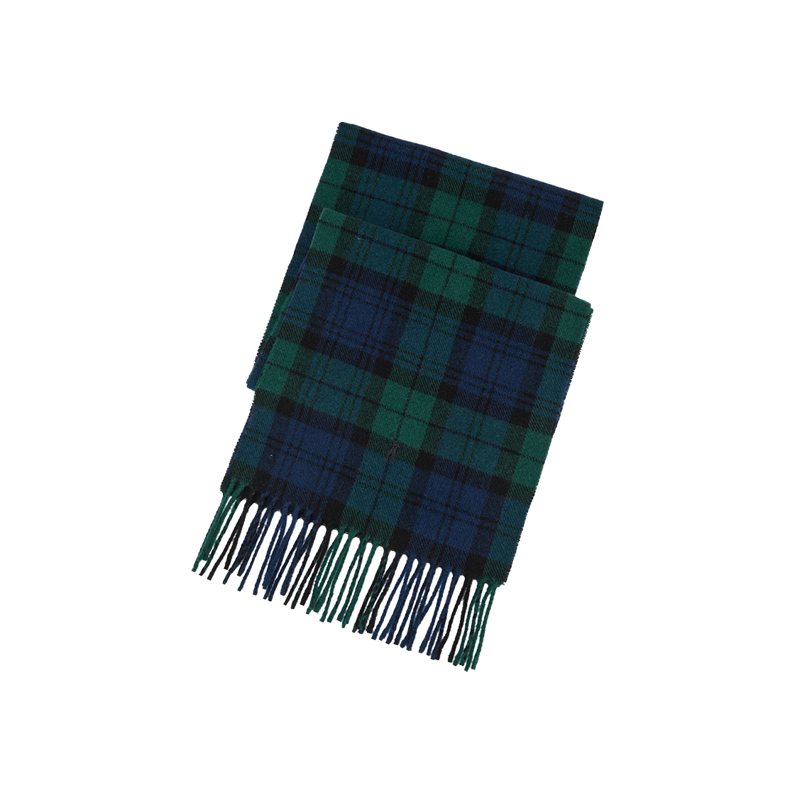 [10%적립] 폴로 랄프 로렌 플래드 프린지 울 스카프 블랙와치 - 25FW([10%적립] Polo Ralph Lauren Plaid Fringe Wool Scarf Blackwatch - 25FW)