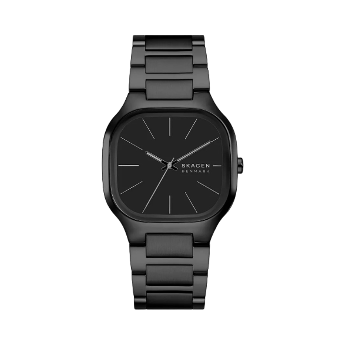 스카겐 멜렘 쿼츠 쓰리핸드 40mm 스테인리스 스틸 블랙(Skagen Mellem Quartz Three-Hand 40mm Stainless Steel Black)