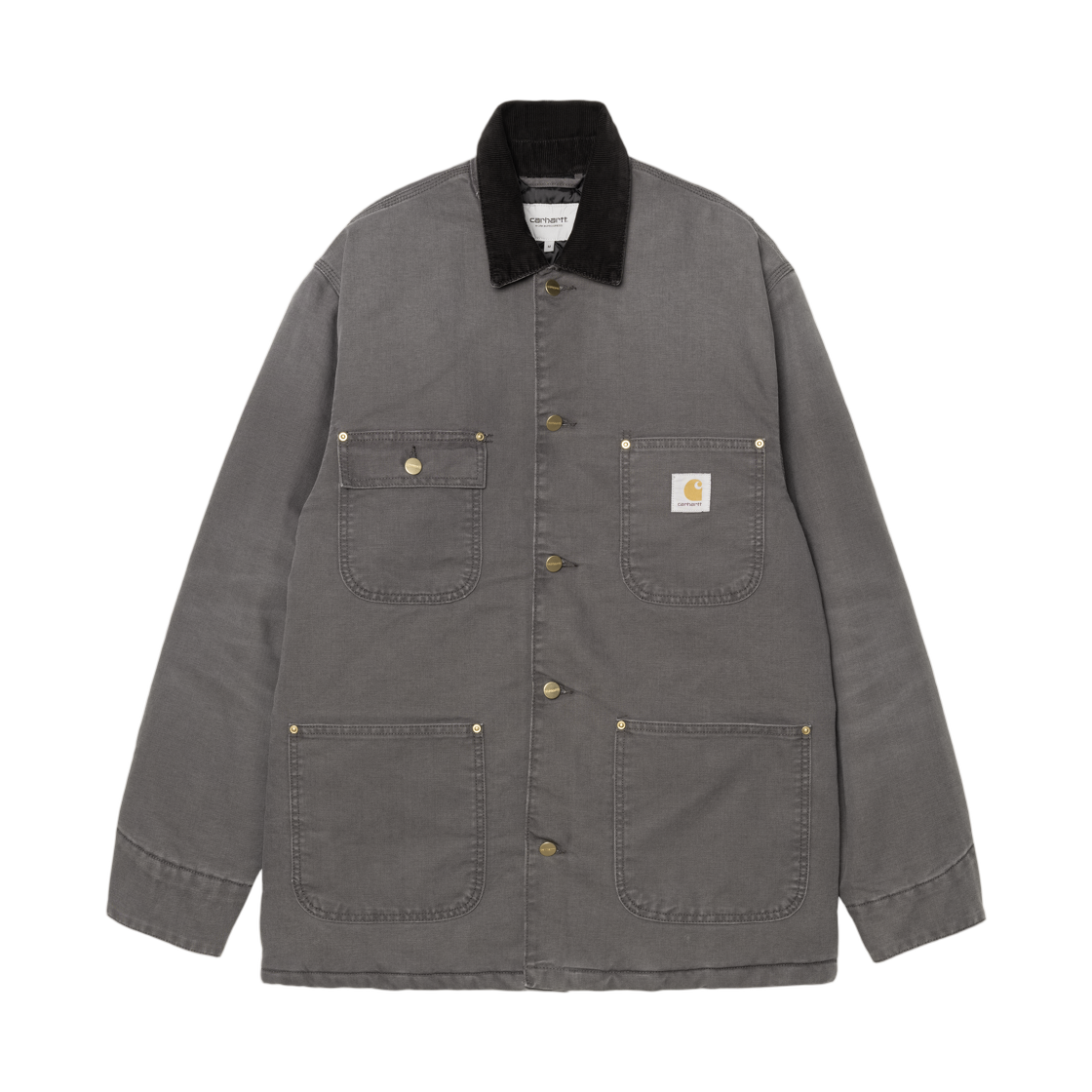 칼하트 WIP OG 초어 코트 그래파이트 블랙 스톤 캔버스(Carhartt WIP OG Chore Coat Graphite Black Stone Canvas) - 1