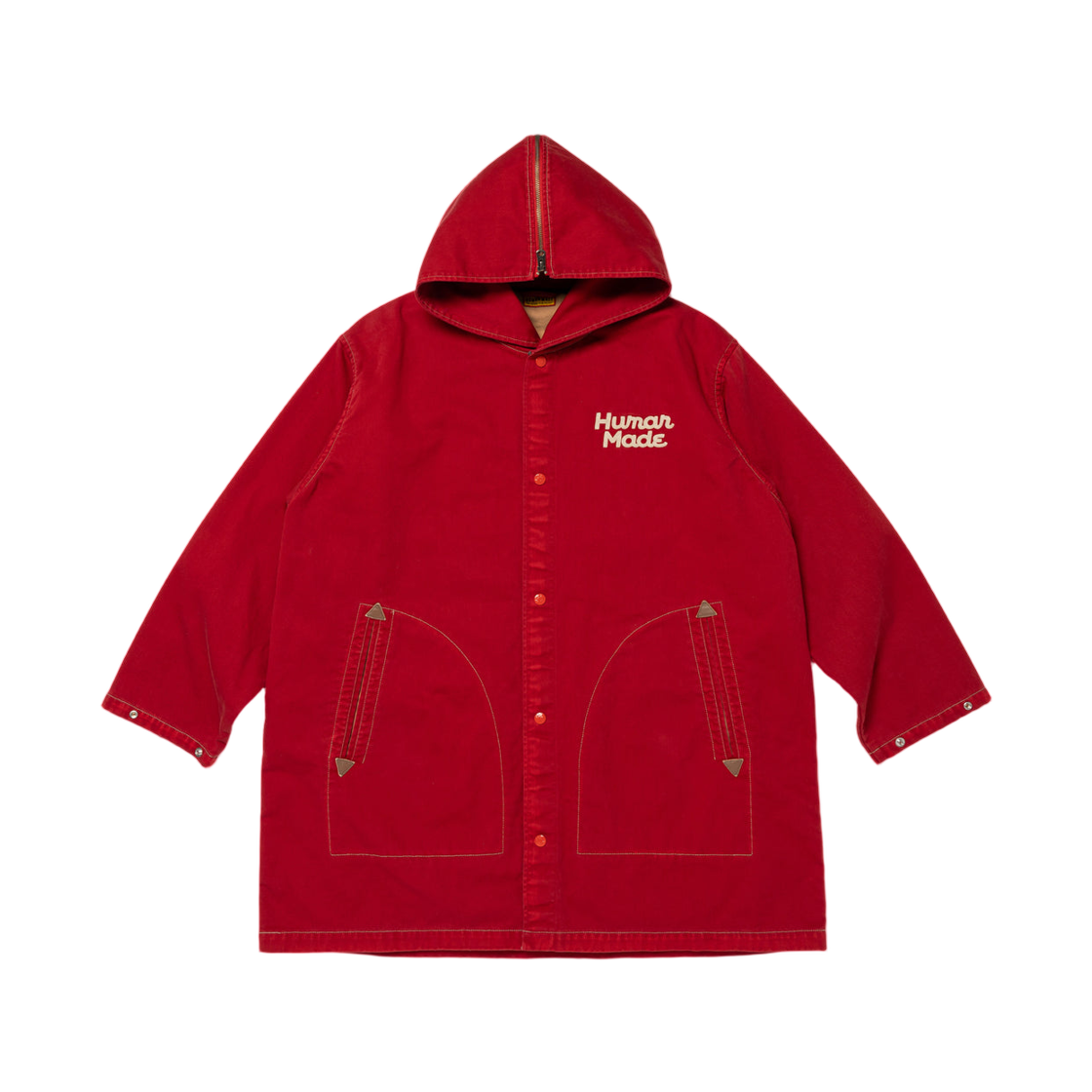 HM30JK013 Human Made Hooded Coat Red