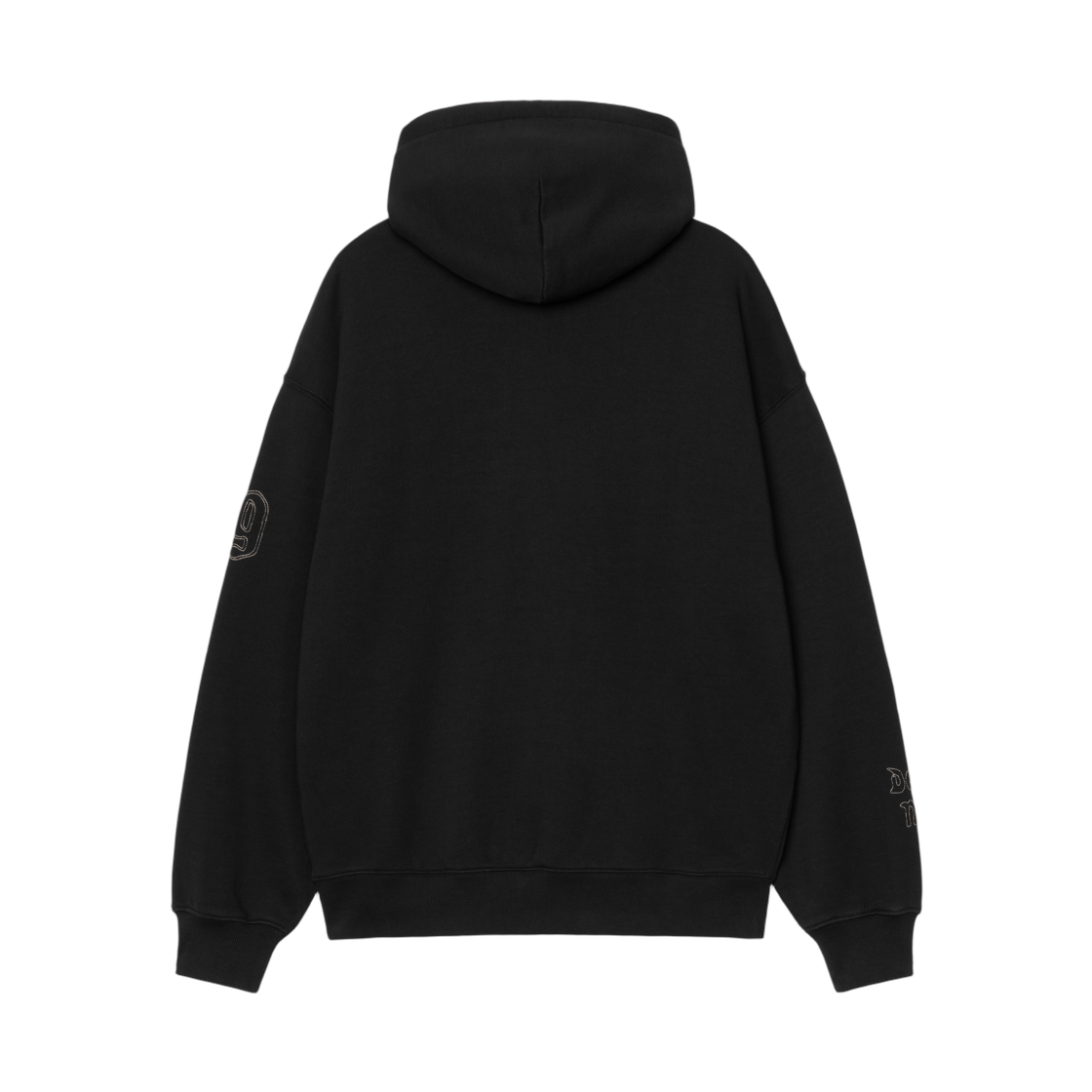 칼하트 WIP 후드 핵워크 스웨트셔츠 블랙 월(Carhartt WIP Hooded Hackwork Sweatshirt Black Wall) - 2