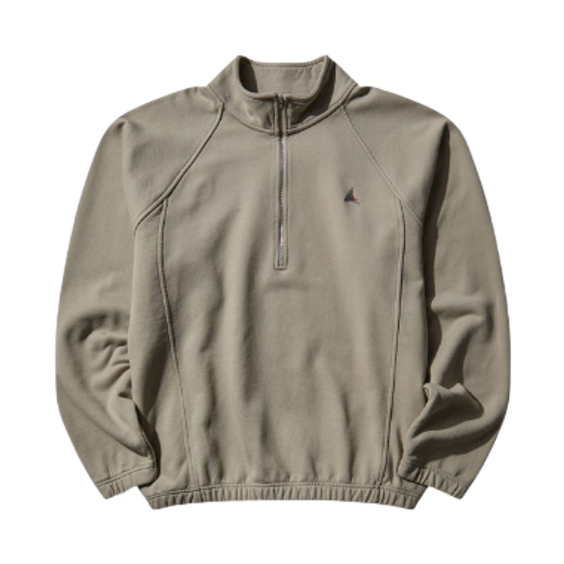 J318540/RBMW0636FA405 Roa Logo 490gsm Heavy Half Zip Light Grey