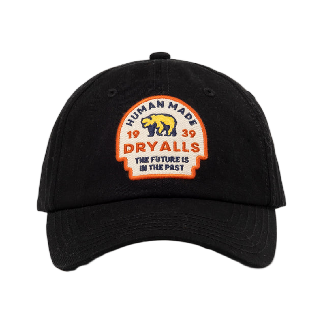 HM30GD068 Human Made 6-Panel Twill Cap Black