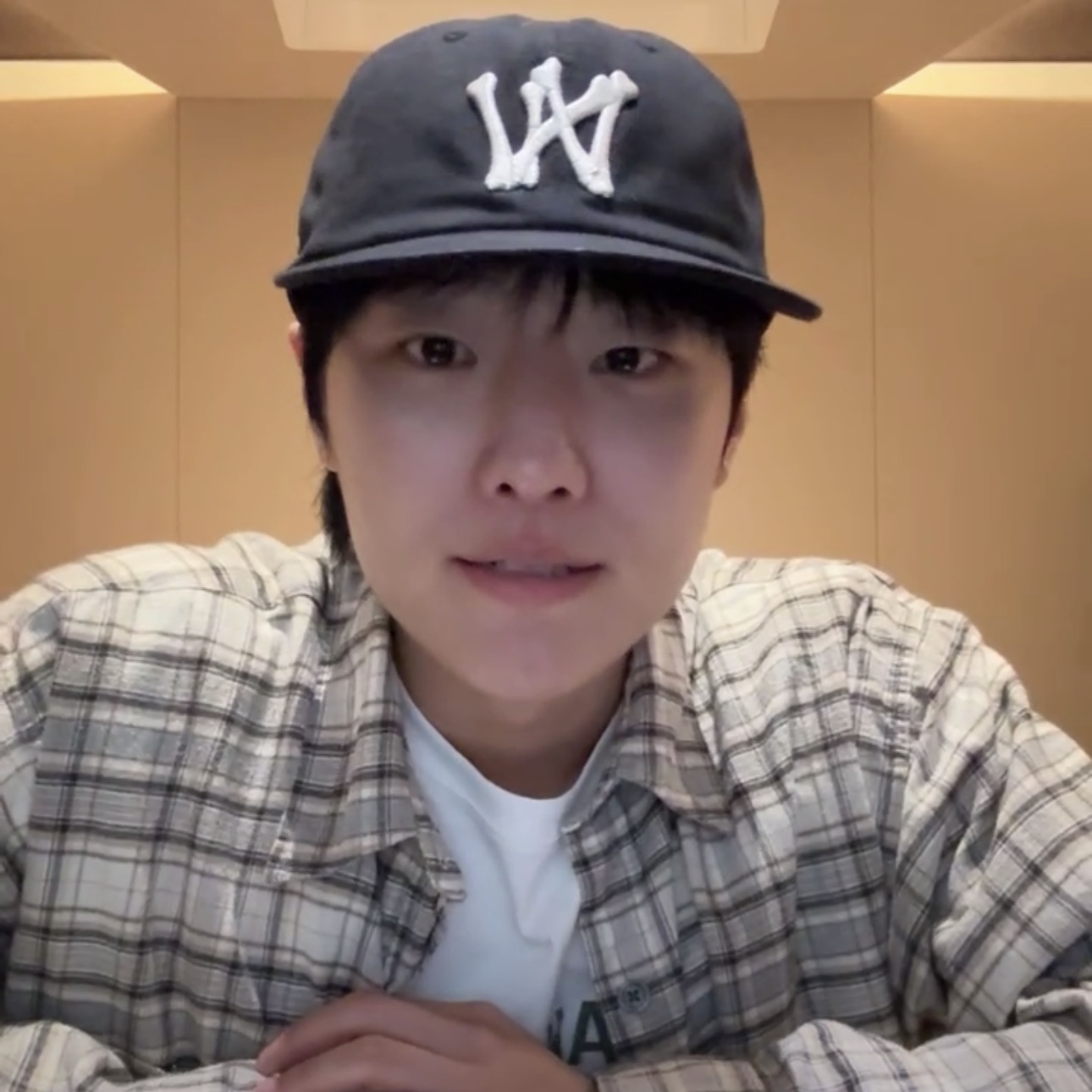 Aoiro 6-Panel Bone A/N Cap Black, Aoiro 6-Panel Bone A/N Cap  Sand 착용 스타일 - 1