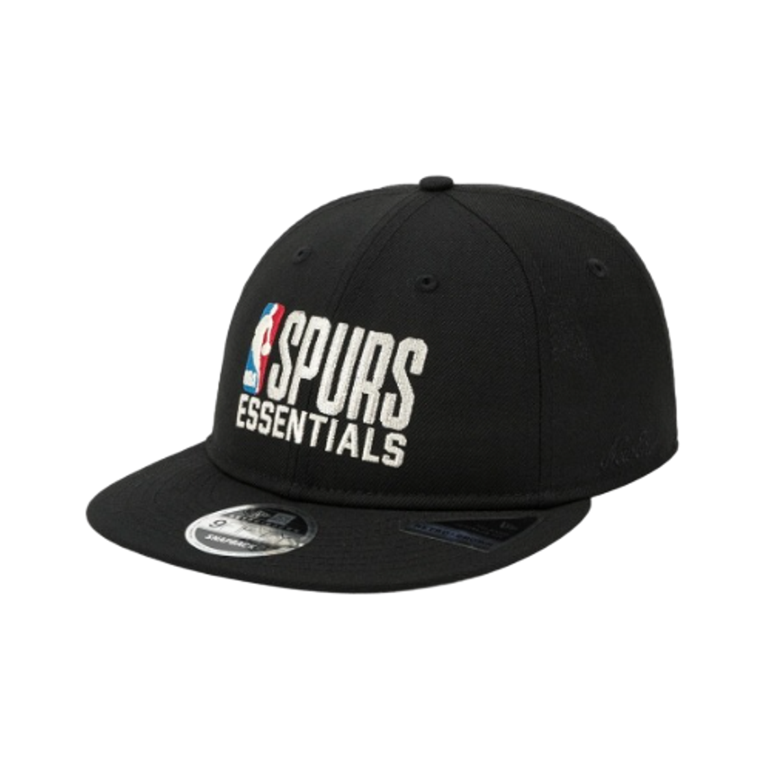 뉴에라 x 피어 오브 갓 NBA 샌안토니오 스퍼스 레트로 크라운 9FIFTY 스냅백 블랙(New Era x Fear of God NBA San Antonio Spurs Retro Crown 9FIFTY Snapback Black)
