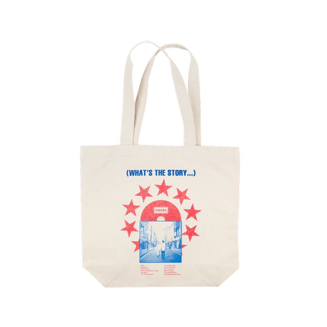 오아시스 라이브 '25 왓츠 더 스토리 스타 토트백 내츄럴(Oasis Live '25 What's The Story Star Tote Bag Natural) - 1