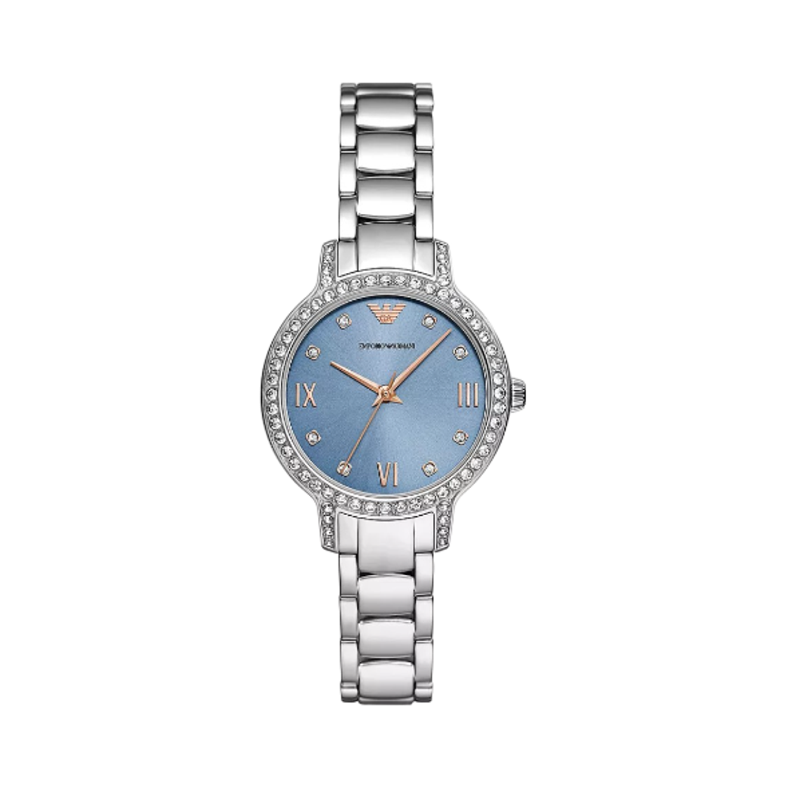 AR11585 (W) Emporio Armani Quartz Three-Hand 32mm Stainless Steel Blue Silver