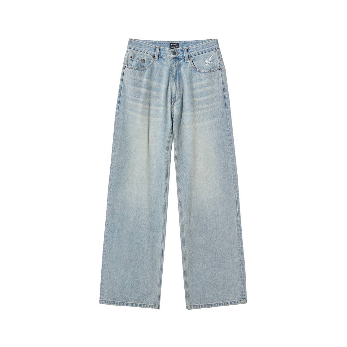 HFF1DP302AVB Honda Wing Logo Denim Pants Vintage Blue