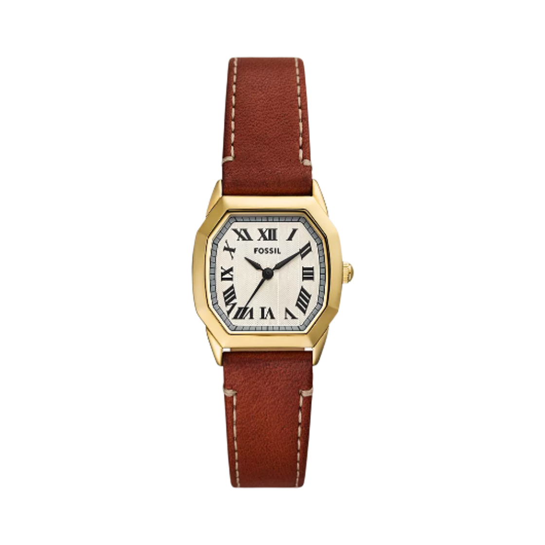 ES5364 (W) Fossil Harlow Three-Hand 27mm Leather Cream Medium Brown