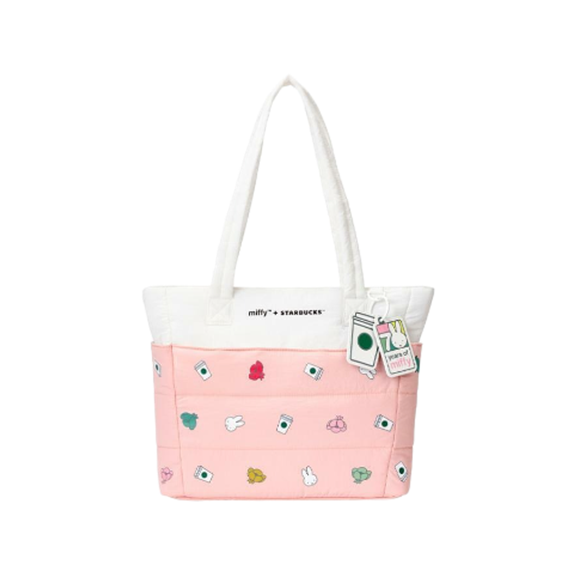 스타벅스 x 미피 포에버 미피 푸퍼백 라지 핑크(Starbucks x Miffy Forever Miffy Puffer Bag Large Pink)
