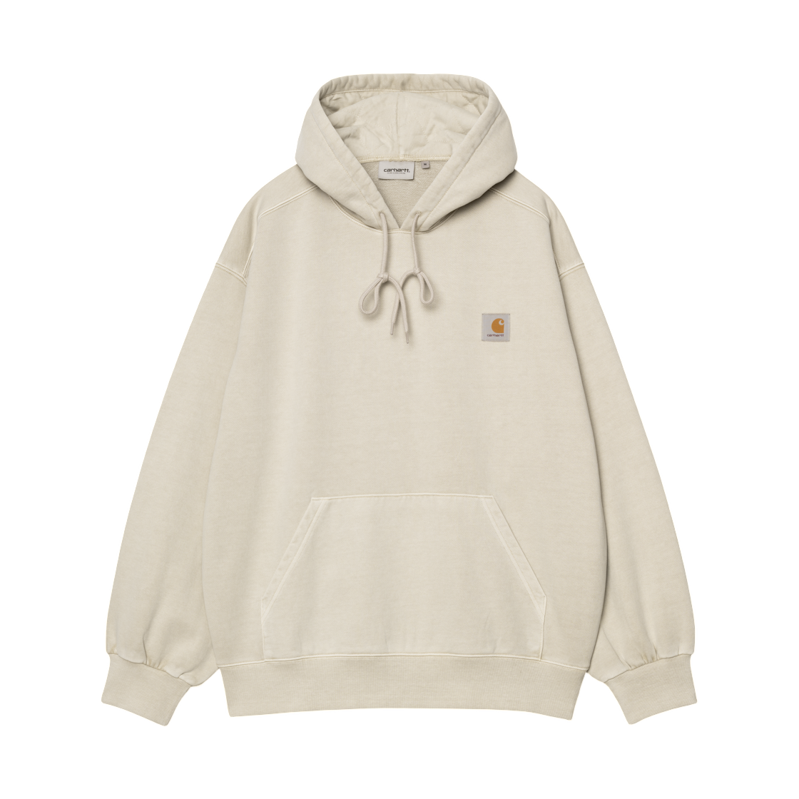 I029523-2LP-GD Carhartt WIP Hooded Vista Sweatshirt Fleur De Sel Garment Dyed
