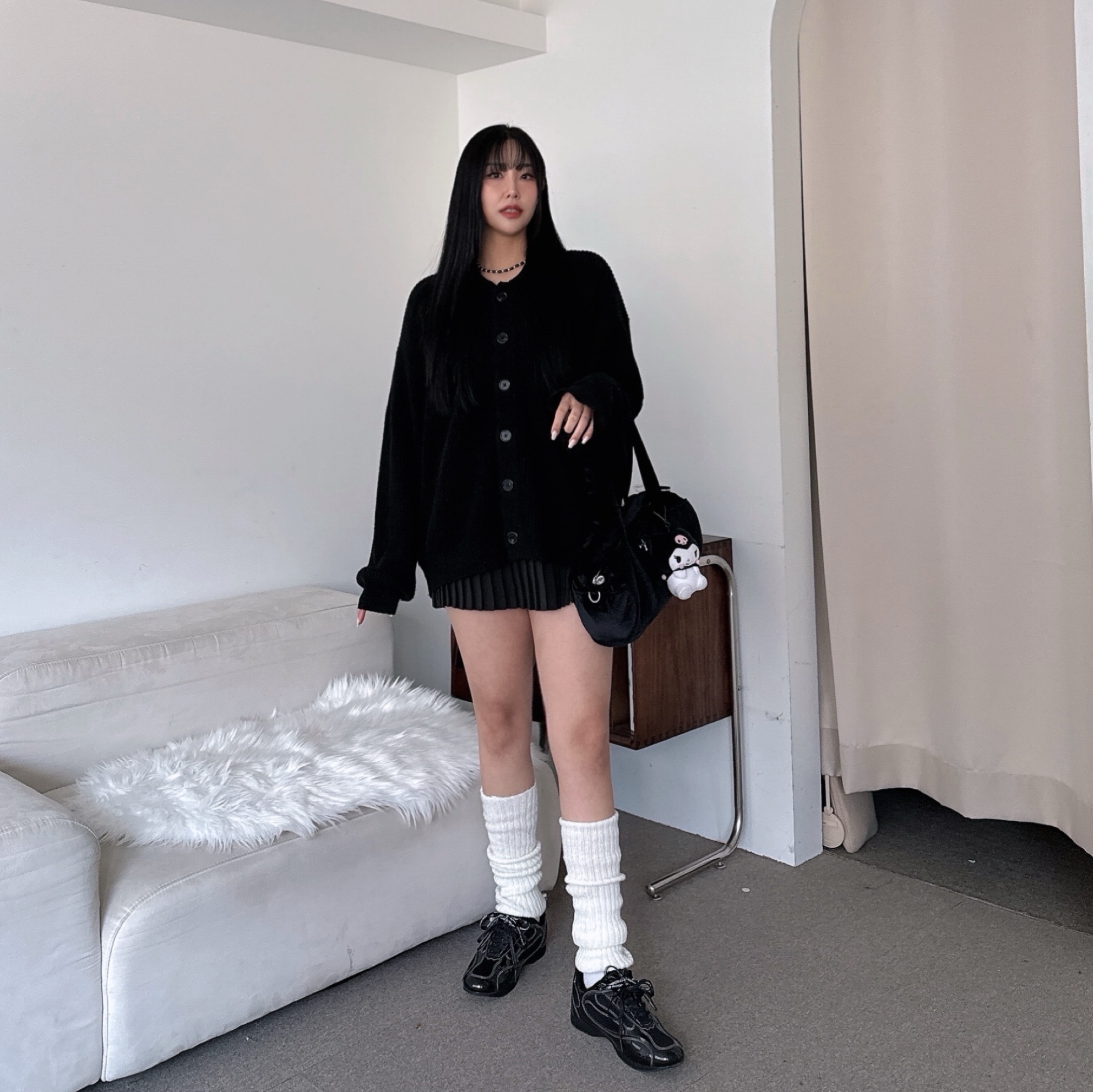 COREOFALCHEMY Runner Challenger Street Shoes Black 착용 스타일 - 3