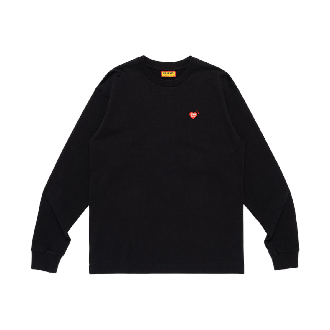 HM30CS050 Human Made Heart Badge L/S T-Shirt Black